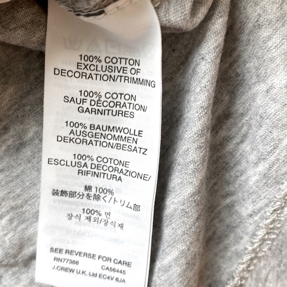 J Crew Side Tie Lace Up Cotton Tee - Picture 11 of 12